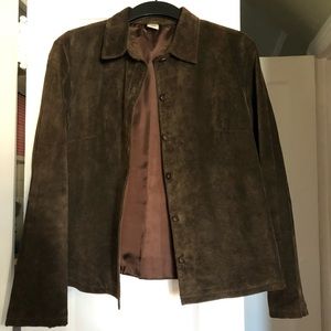 Ladies Brown Suede Jacket